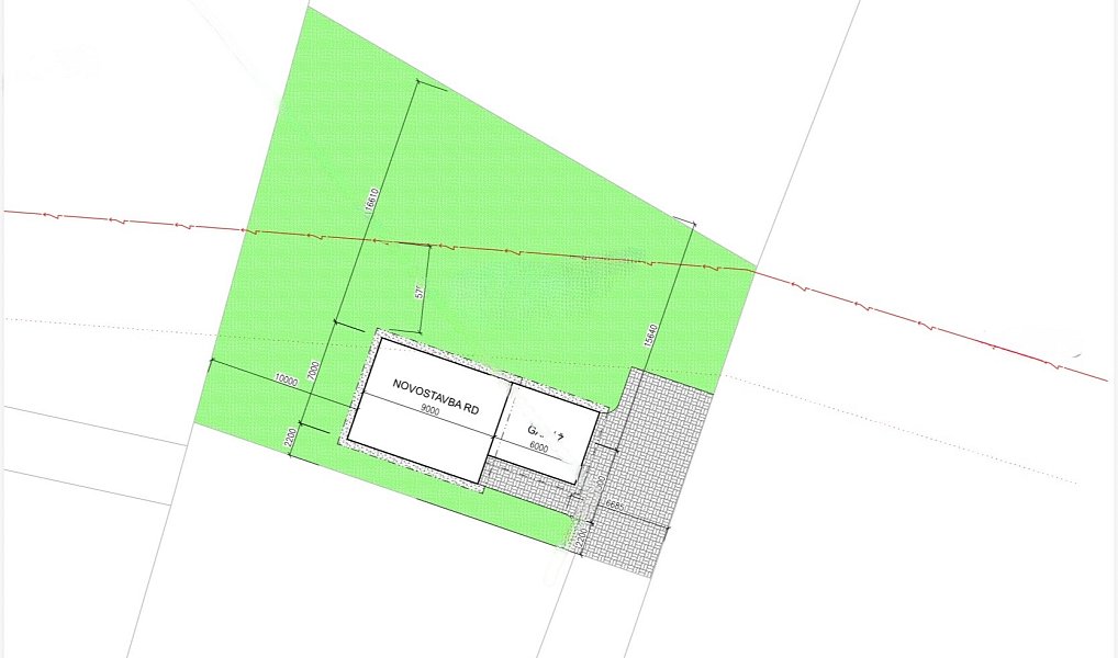 Prodej stavebního pozemku 1 288 m², Dobrá – náhled fotky 2