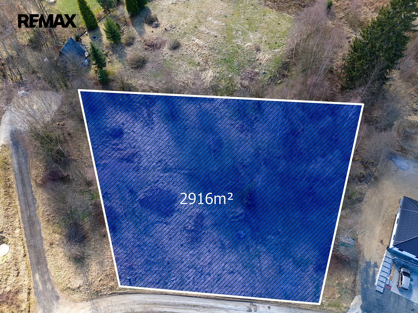 Prodej stavebního pozemku 2 916 m² – fotografie 3