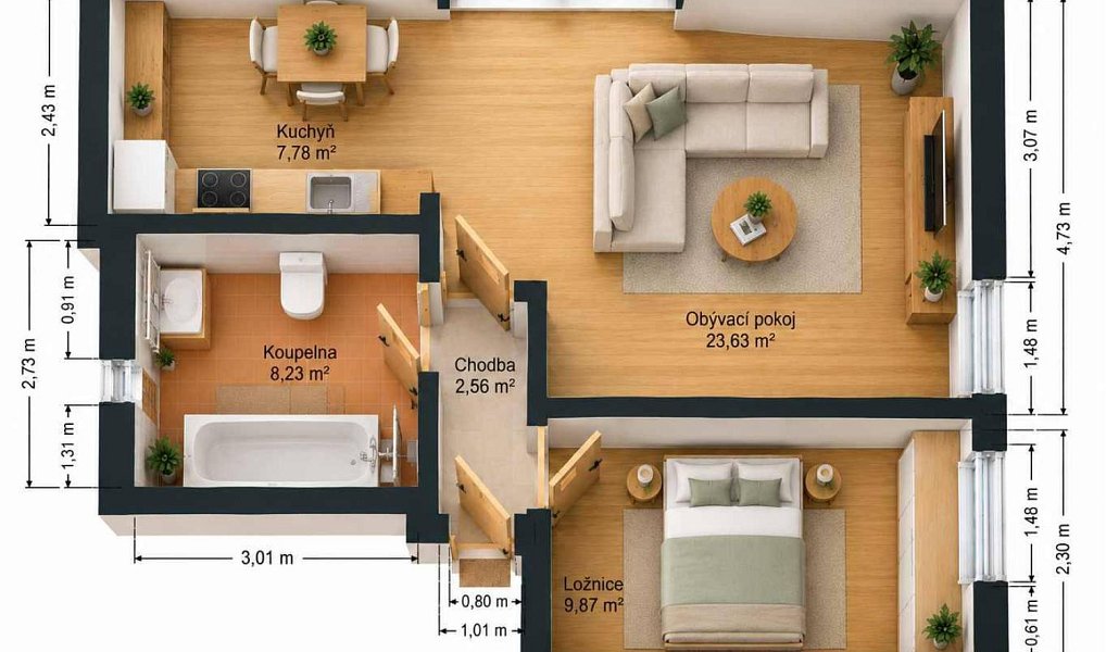 Prodej bytu 2+kk 47 m², Mladá Boleslav – náhled fotky 10