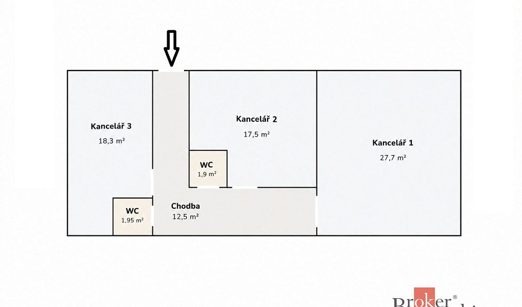 Pronájem kanceláře 80 m², Plzeň – náhled fotky 3
