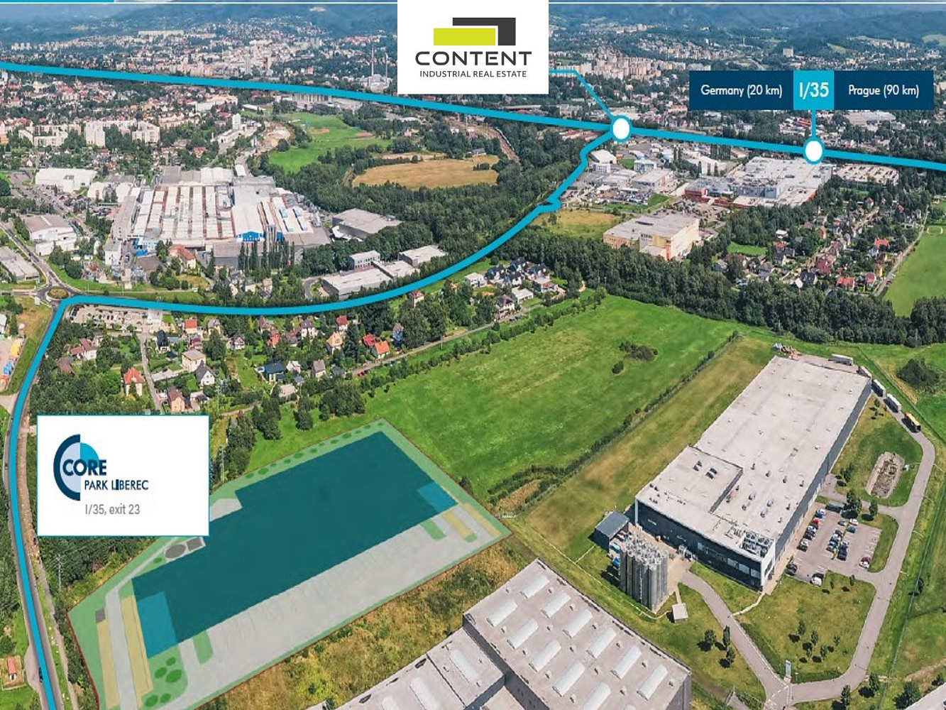 Pronájem skladu, výrobních prostor 6.200 m², Liberec – pohled 3