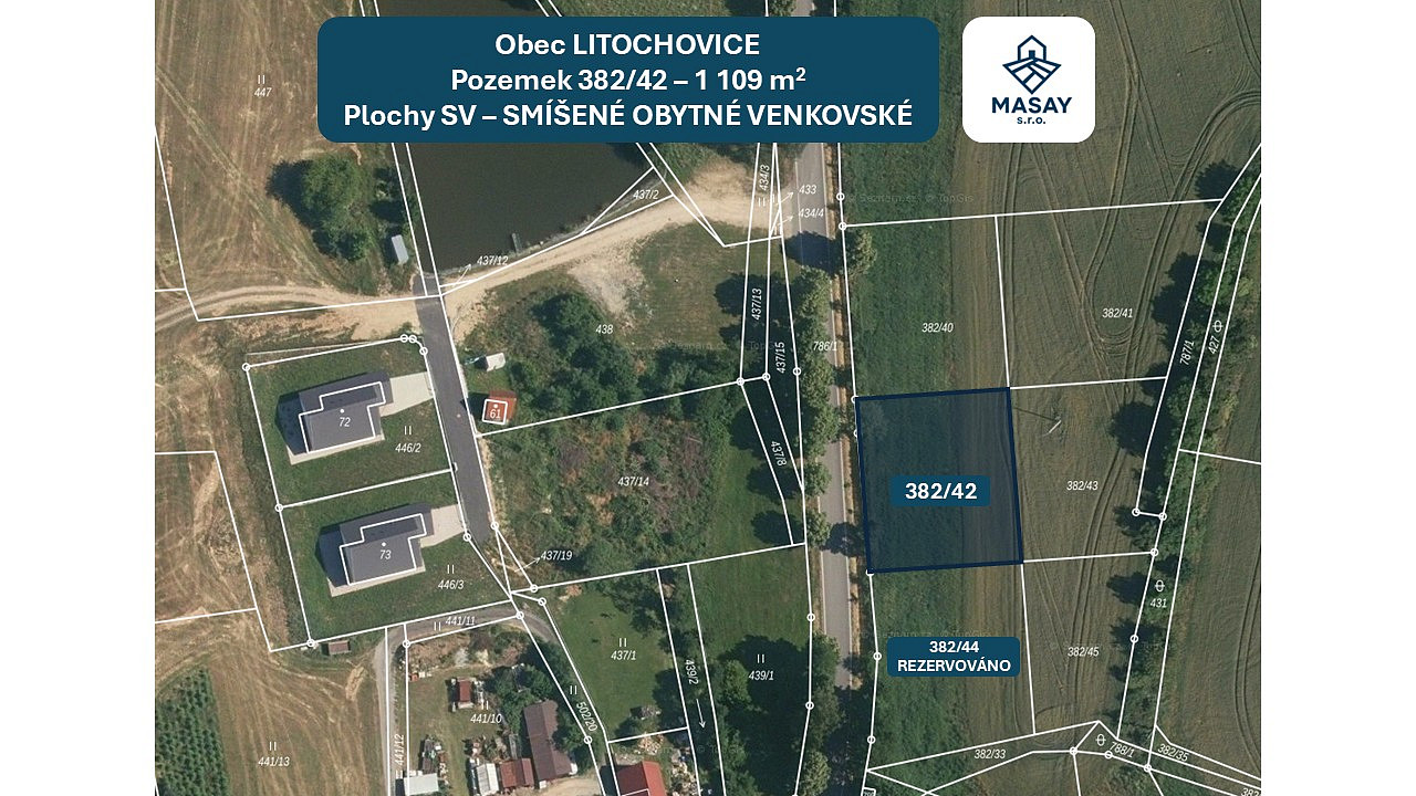 Prodej stavebního pozemku 1 109 m²