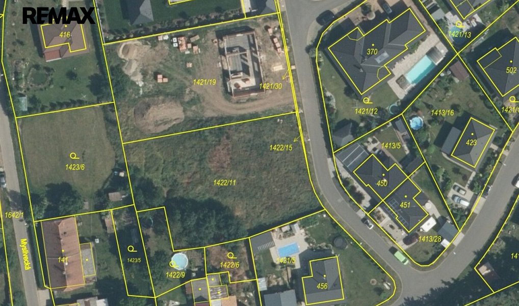 Prodej stavebního pozemku 1 605 m², Staňkovice – náhled fotky 2