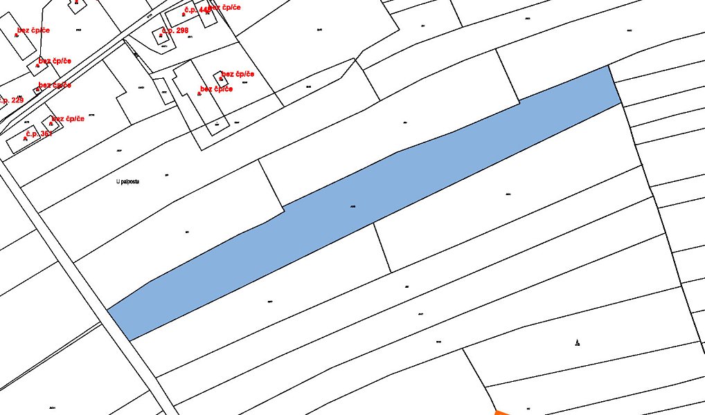 Prodej pole 401 m², Záryby – náhled fotky 2