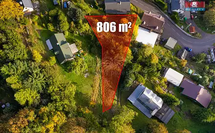 Prodej zahrady 806 m², Krupka - Horní Krupka, okres Teplice