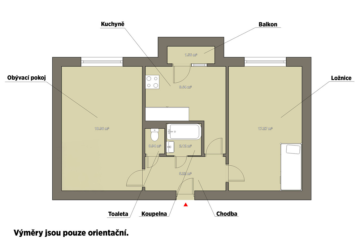 Prodej bytu 2+1 55 m² – fotografie 5