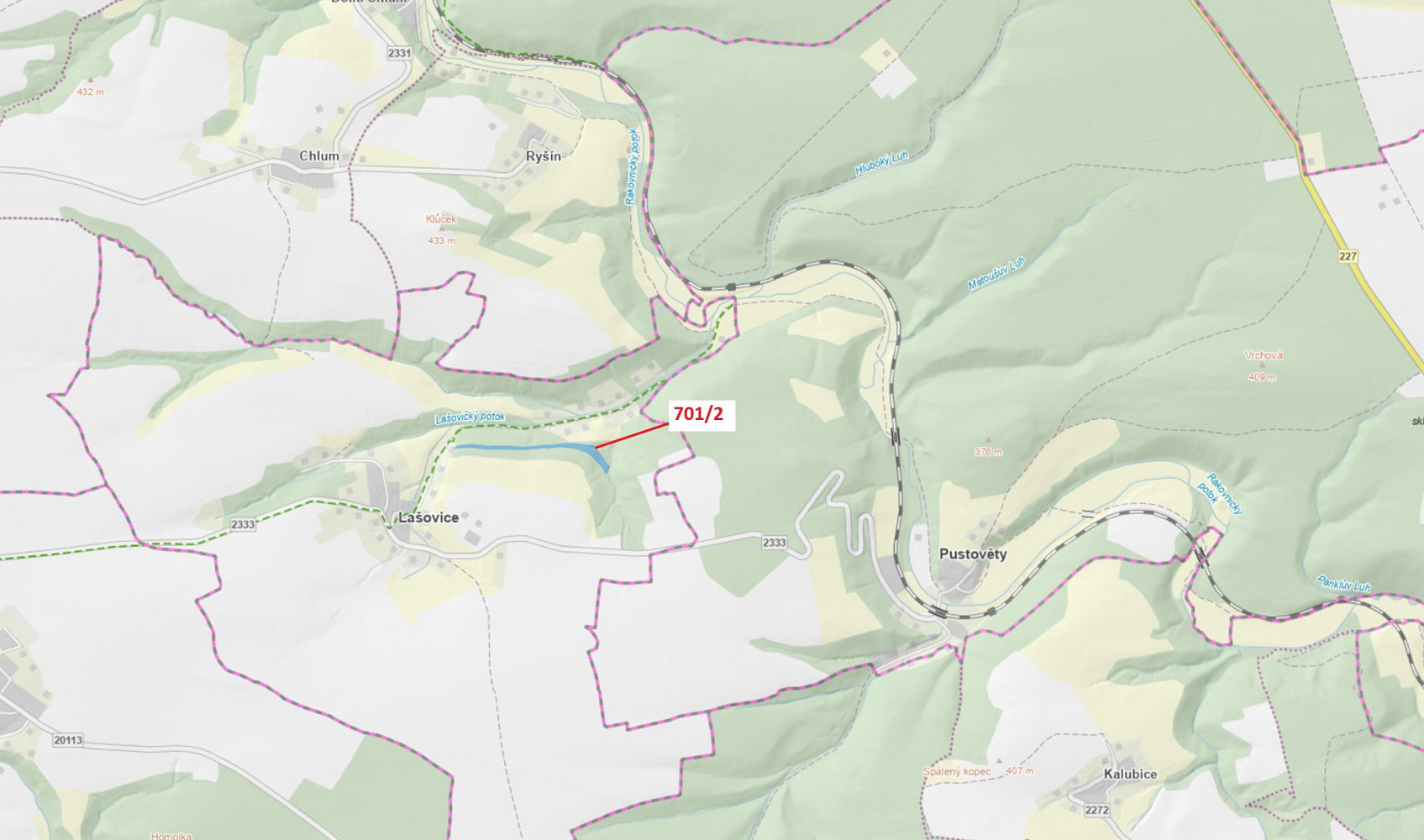 Dražba lesa 10 260 m²