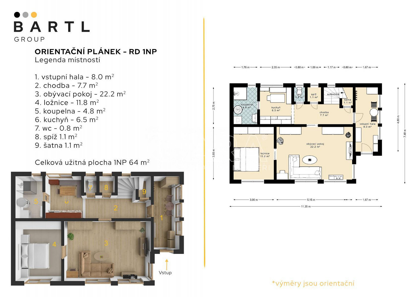 Prodej domu 61 m² s pozemkem 430 m² — photo 2