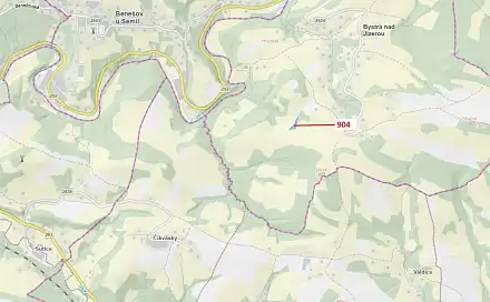 Dražba lesa 2 802 m², Bystrá nad Jizerou