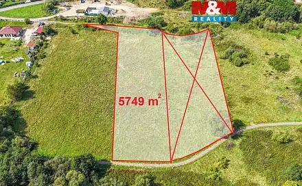 Prodej stavebního pozemku 5 749 m², Citice - Hlavno, okres Sokolov