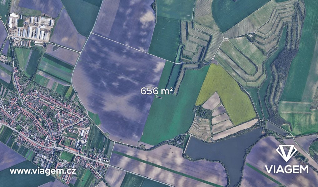 Prodej pole 656 m², Těšany – náhled fotky 3