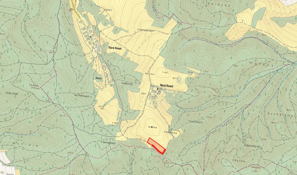 Prodej pole 13 999 m², Městečko Trnávka – náhled fotky 2