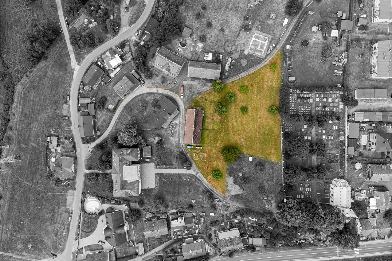 Prodej stavebního pozemku 3 743 m² – fotografie 5