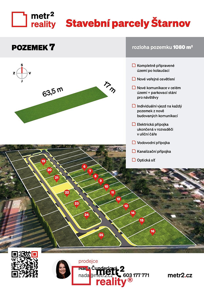 Prodej stavebního pozemku 1 080 m²