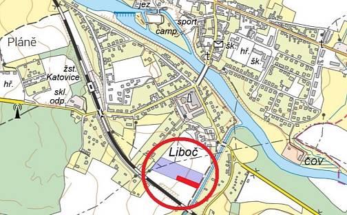 Prodej stavebního pozemku 2 601 m², Liboč, Katovice, okres Strakonice