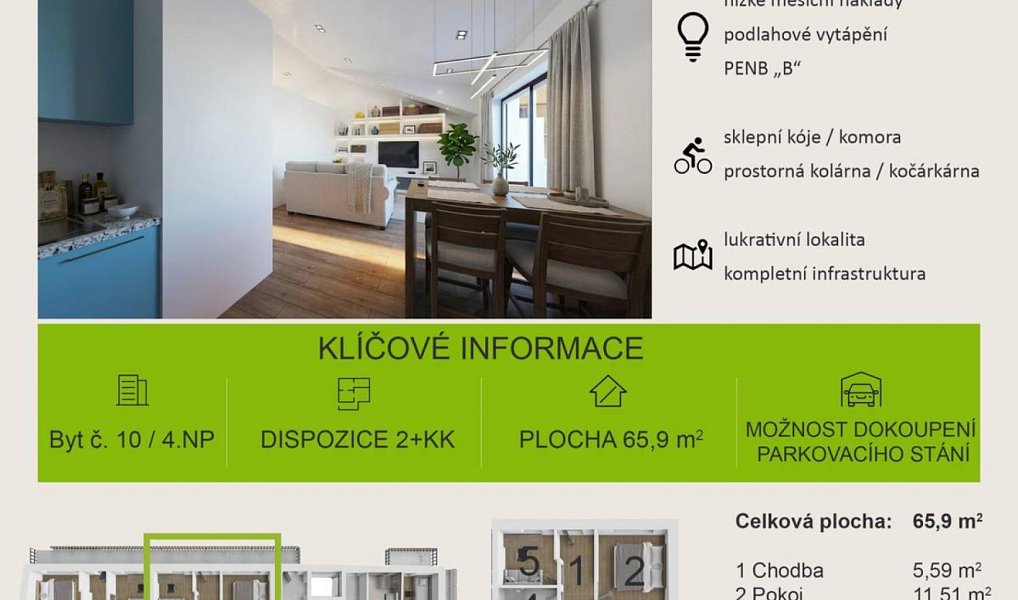 Prodej bytu 2+kk 66 m², Drnovice – náhled fotky 15
