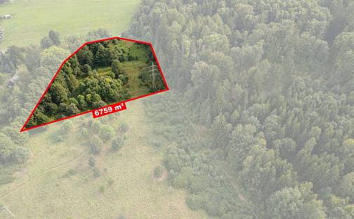 Prodej louky 6 759 m², U Tří studní, Liberec - Liberec XIX-Horní Hanychov