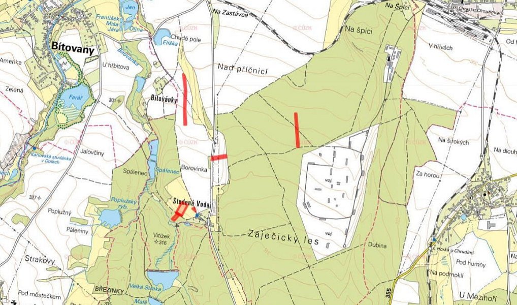 Prodej louky 19 893 m², Zaječice – náhled fotky 3