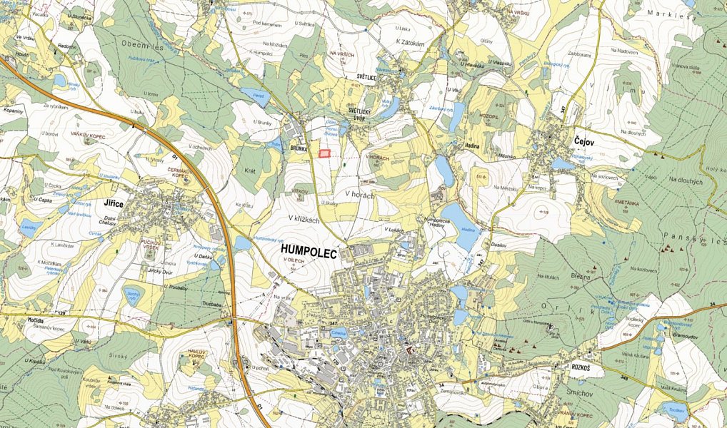 Prodej pole 9 909 m², Humpolec – náhled fotky 2