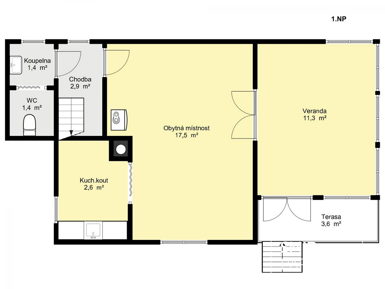 Prodej chaty/chalupy 60 m² s pozemkem 371 m² – fotografie 4
