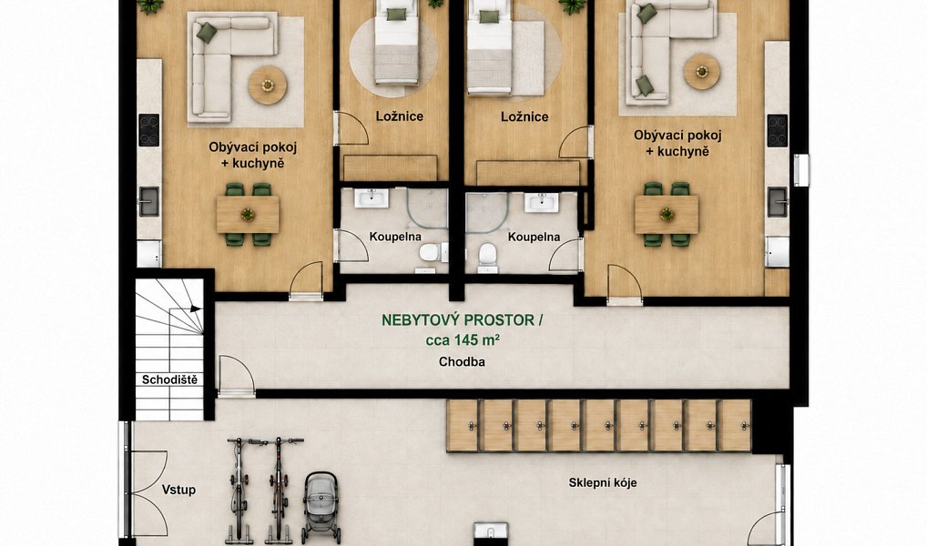 Prodej nájemního domu, činžáku 375 m², Černolice – náhled fotky 6