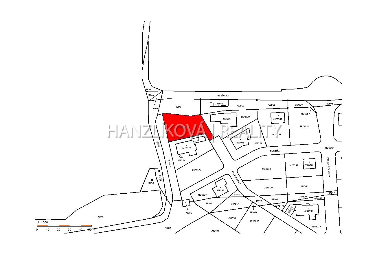 Prodej stavebního pozemku 826 m² – fotografie 3