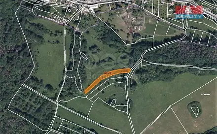 Prodej louky 1 493 m², Valkeřice, okres Děčín