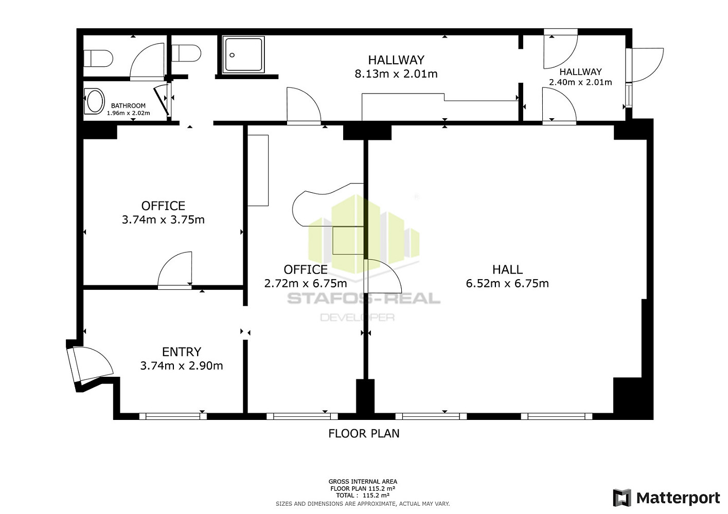 Pronájem obchodních prostor 115 m²