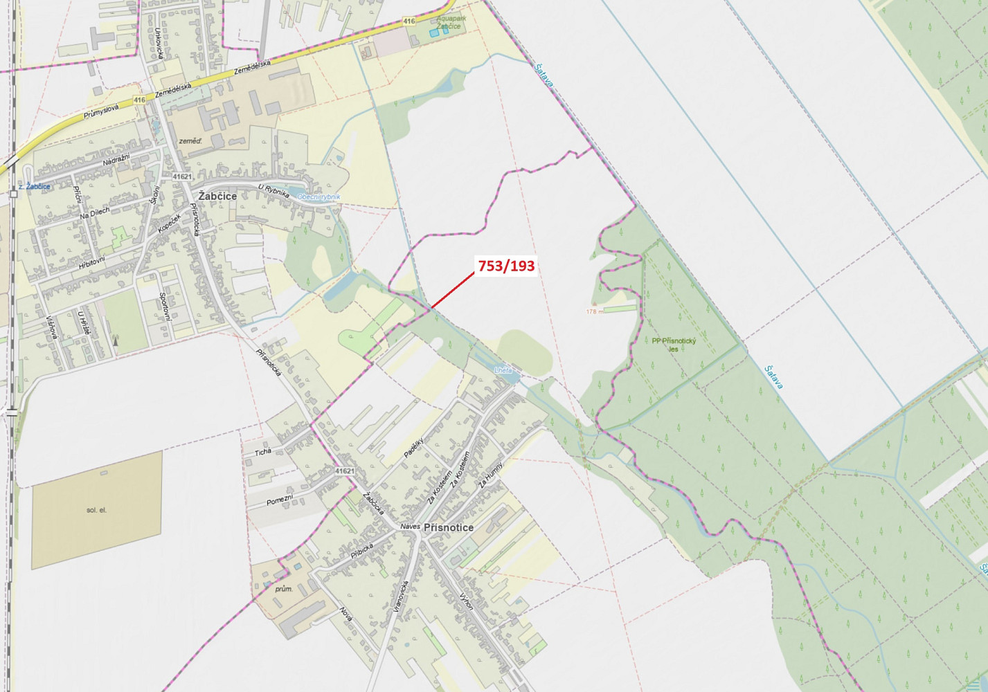 Dražba lesa 14 m²