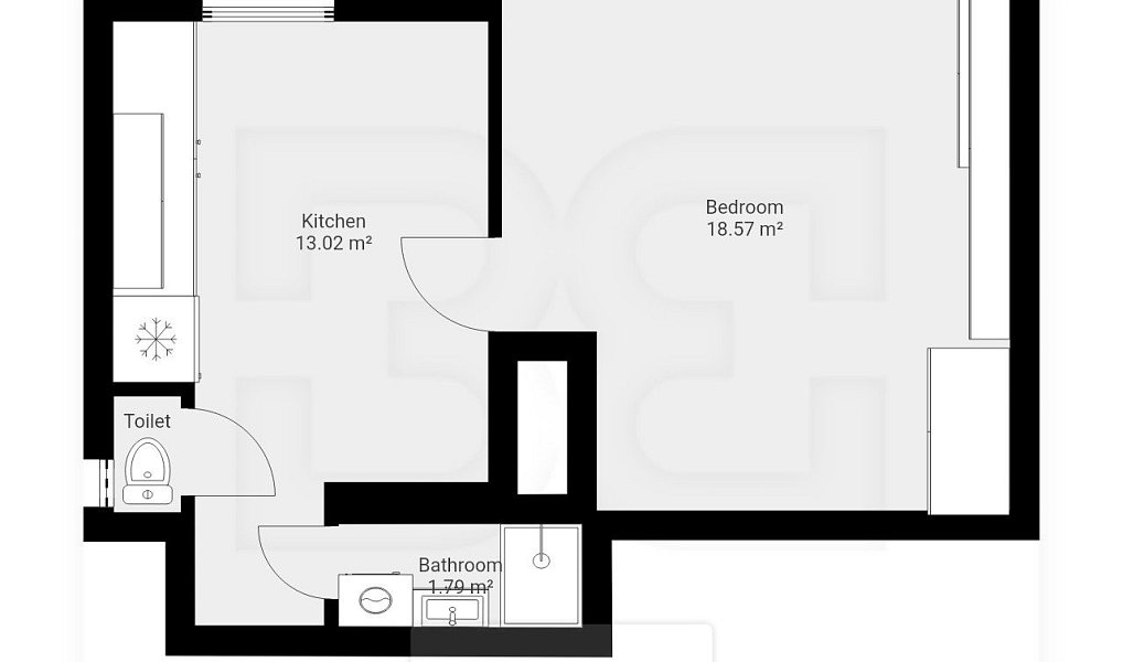 Pronájem bytu 2+kk 40 m², Praha – náhled fotky 13
