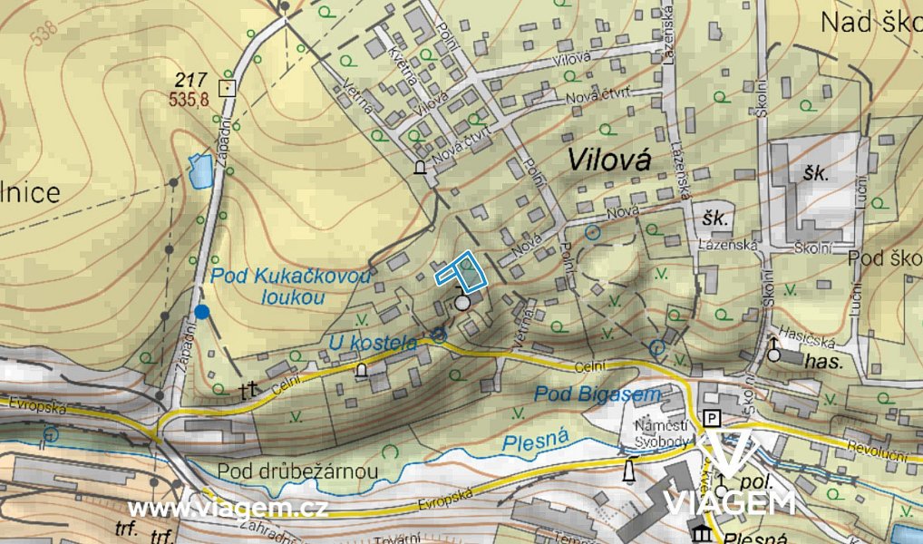 Prodej zahrady 416 m², Plesná – náhled fotky 3