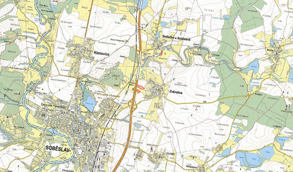 Prodej pole 15 932 m², Sedlečko u Soběslavě – náhled fotky 2