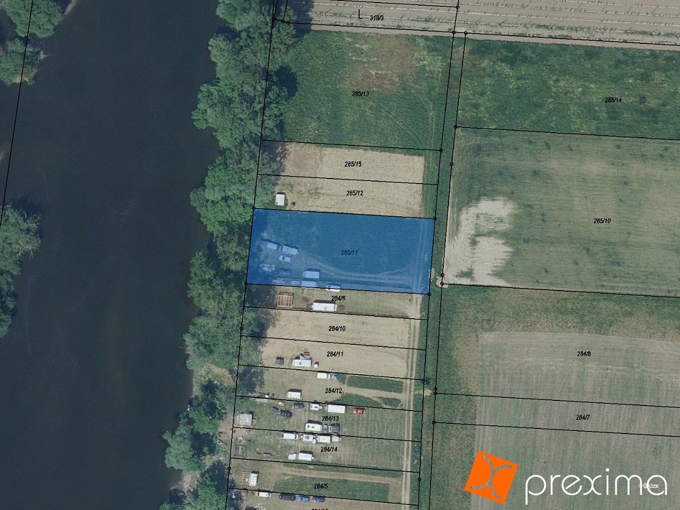 Prodej zahrady 281 m²
