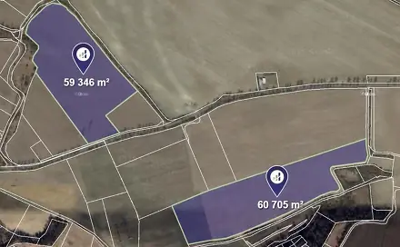 Prodej pole 60 026 m², Vysoká, okres Mělník