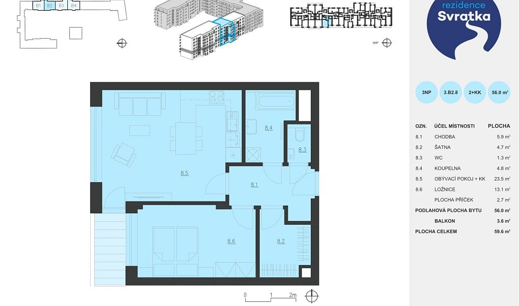 Pronájem bytu 2+kk 56 m², Brno – náhled fotky 10