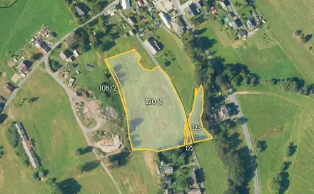 Prodej stavebního pozemku 13 132 m², Široká Niva, okres Bruntál