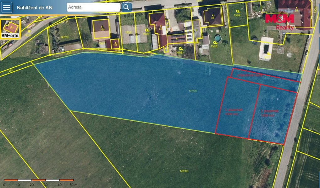 Prodej stavebního pozemku 1 000 m², Újezd u Přelouče – náhled fotky 3