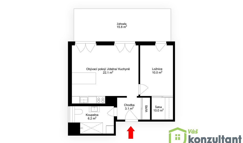 Prodej bytu 2+kk 50 m², Ždánice – náhled fotky 18