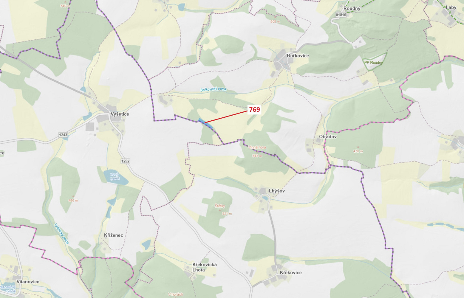 Dražba lesa 4 745 m²
