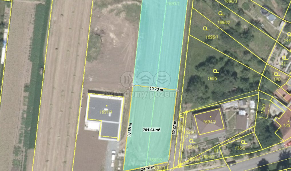 Prodej stavebního pozemku 700 m², Určice – náhled fotky 9