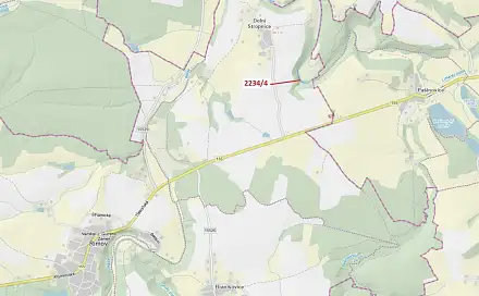 Dražba pozemku 1 687 m², Střížov