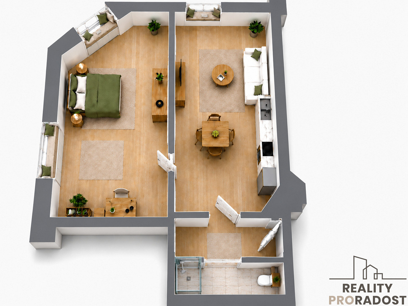 Prodej bytu 2+kk 45 m² — photo 3