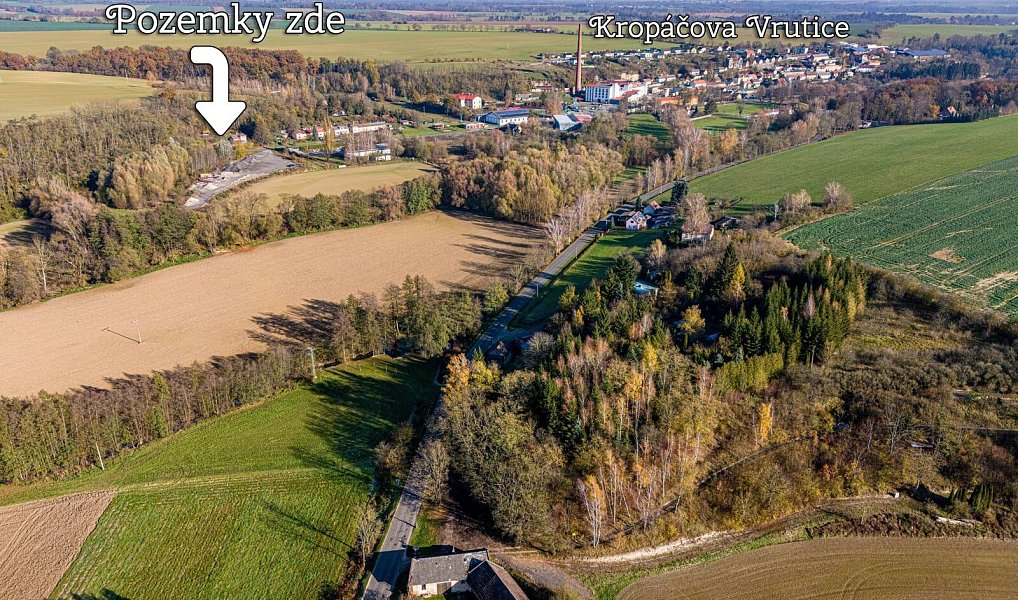 Prodej stavebního pozemku 4 264 m², Kropáčova Vrutice – náhled fotky 4