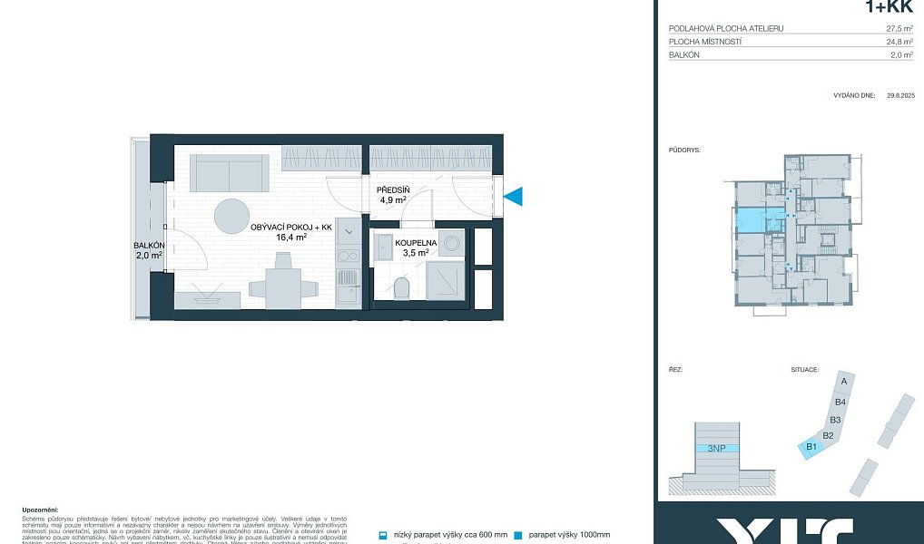 Prodej bytu 1+kk 25 m², Brno – náhled fotky 2