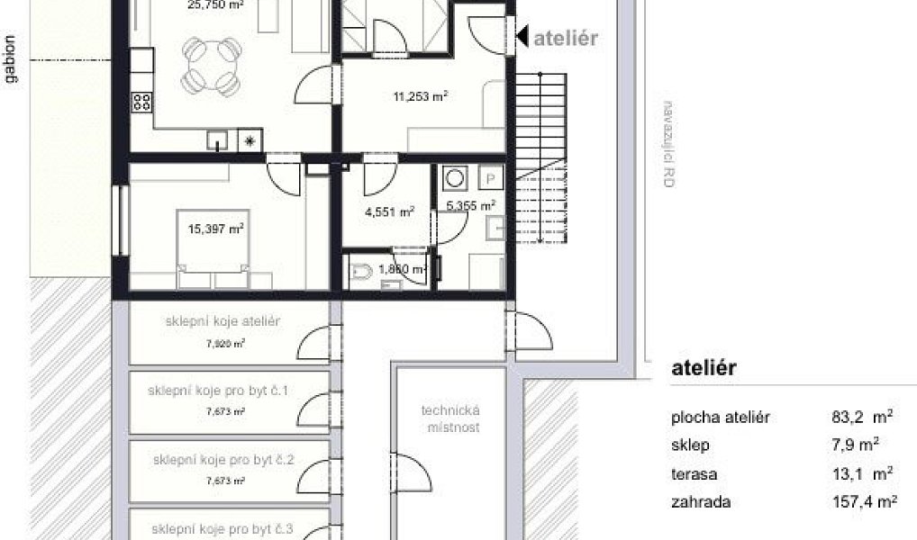 Prodej bytu 3+kk 96 m², Šlapanice – náhled fotky 12