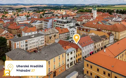 Prodej bytu 1+kk 40 m², Nádražní, Uherské Hradiště