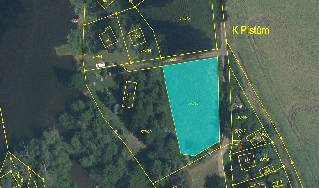 Prodej pole 1 183 m², Nové Dvory – náhled fotky 2
