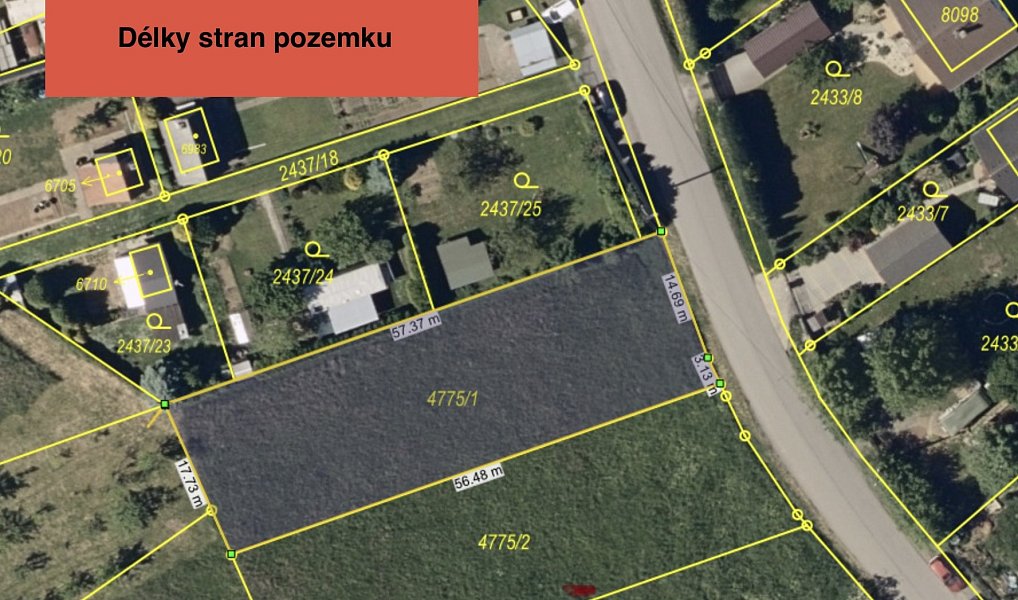 Prodej stavebního pozemku 1 011 m², Kroměříž – náhled fotky 3