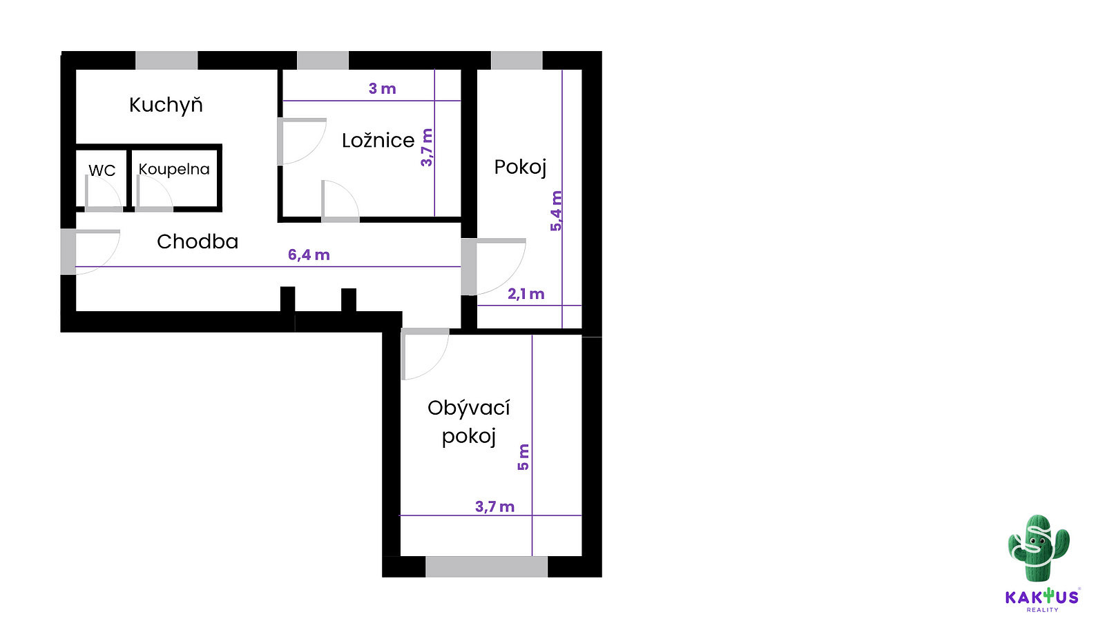 Prodej bytu 3+1 59 m² – fotografie 2