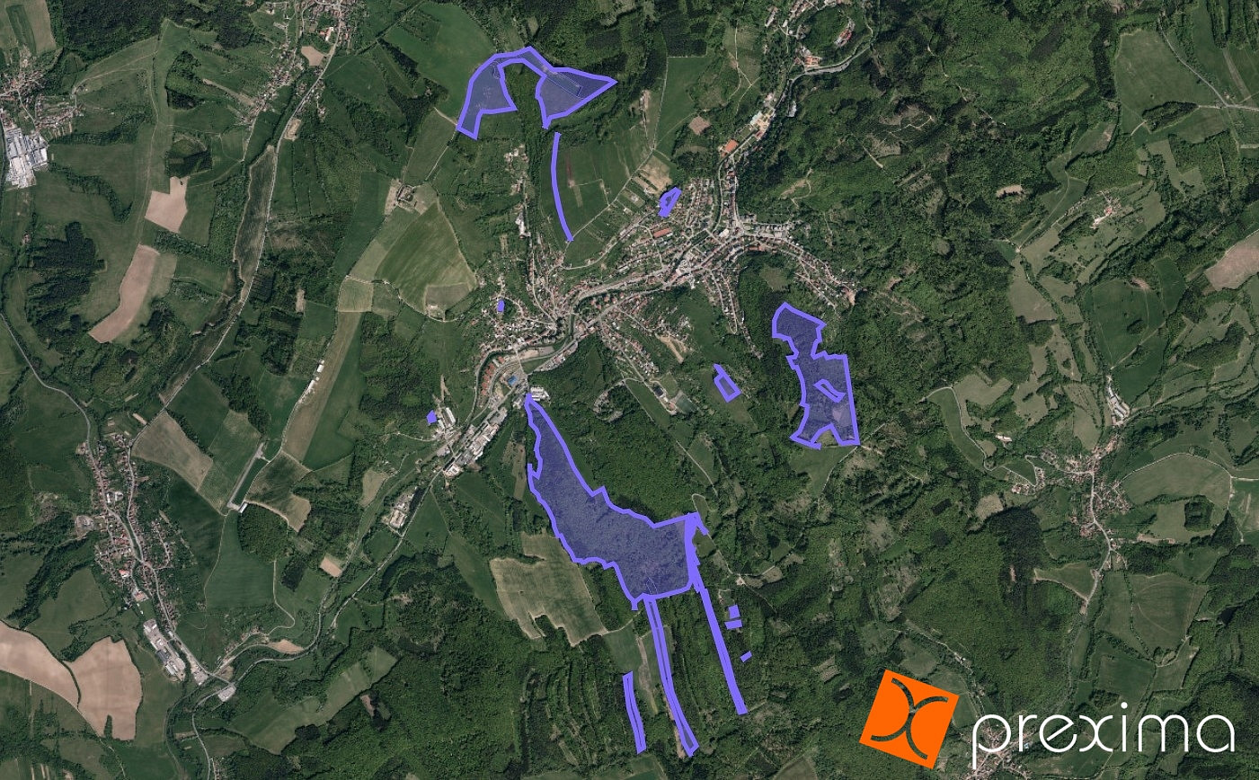 Prodej lesa 21 088 m²